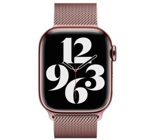 Миланска петля Apple Watch 42 / 44 / 45 / 49 AAA+ , Rosr Gold