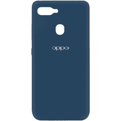 Чехол Silicone Cover My Color Full Protective (A) для Oppo A5s / Oppo A12, Синий / Navy blue