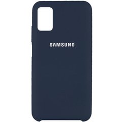 Чехол Silicone Cover (AAA) для Samsung Galaxy M51, Синий / Midnight blue