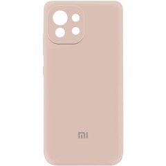 Чехол Silicone Cover My Color Full Camera (A) для Xiaomi Mi 11 Lite, Розовый / Pink Sand