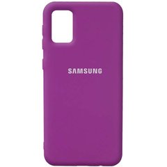 Чехол Silicone Cover Full Protective (AA) для Samsung Galaxy A02s, Фиолетовый / Grape