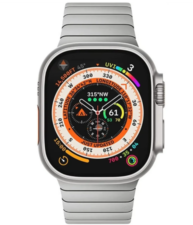 Ремінець мтеличний IRON для Apple Watch 49/45/44/42 mm AAA+, Срібний