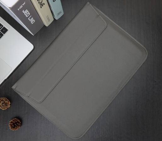 Чохол-конверт-підставка Leather PU для MacBook 13.3", Сірий