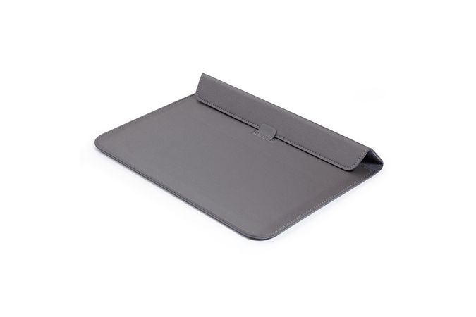 Чехол-конверт-подставка Leather PU для MacBook 13.3", Серый