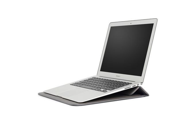 Чохол-конверт-підставка Leather PU для MacBook 13.3", Сірий