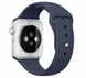 Ремешок силиконовый для Apple Watch 38/40/41 AAA+, Темно Синій