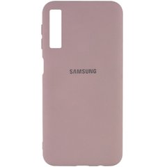 Чехол Silicone Cover My Color Full Protective (A) для Samsung A750 Galaxy A7 (2018), Розовый / Pink Sand