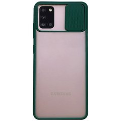 Чехол Camshield mate TPU со шторкой для камеры для Samsung Galaxy A31, Зеленый