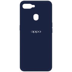 Чехол Silicone Cover My Color Full Protective (A) для Oppo A5s / Oppo A12, Синий / Midnight blue