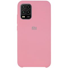 Чехол Silicone Cover (AAA) для Xiaomi Mi 10 Lite, Розовый / Light pink