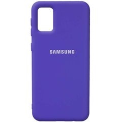 Чехол Silicone Cover Full Protective (AA) для Samsung Galaxy A02s, Фиолетовый / Purple