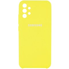 Чехол Silicone Cover Full Camera (AAA) для Samsung Galaxy A52 4G / A52 5G / A52s, Желтый / Bright Yellow
