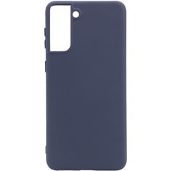 Чехол Silicone Cover Full without Logo (A) для Samsung Galaxy S21+, Синий / Midnight blue