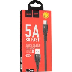 USB Cable Hoco U53 5A Flash Type-C Black 1.2m