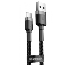 Дата кабель Baseus Cafule Type-C Cable 2A (3m) (CATKLF-U)