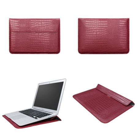 Чехол-конверт-подставка CROCODILE PU для Apple MacBook 13,3", Красный