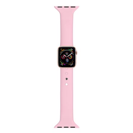 Ремінець BlackPink Силіконовий Вузький для Apple Watch 38/40mm Рожевий