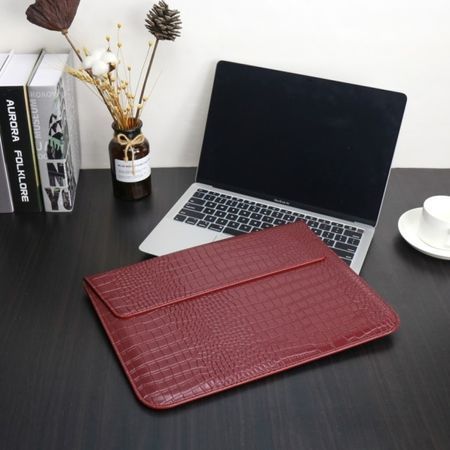 Чехол-конверт-подставка CROCODILE PU для Apple MacBook 13,3", Красный