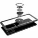 TPU+PC чехол Deen CrystalRing for Magnet (opp) для Samsung Galaxy S20 Ultra, Бесцветный / Черный