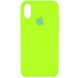 Чехол Silicone Case для iPhone XR Салатовый - Neon Green