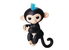 Ручная обезьянка на бат. Happy Monkey интерактивная (чёрный)