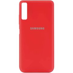 Чехол Silicone Cover My Color Full Protective (A) для Samsung A750 Galaxy A7 (2018), Красный / Red