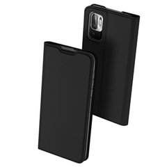 Чехол-книжка Dux Ducis с карманом для визиток для Xiaomi Redmi Note 10 5G / Poco M3 Pro, Черный