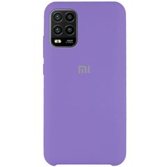 Чехол Silicone Cover (AAA) для Xiaomi Mi 10 Lite, Фиолетовый / Violet