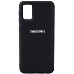 Чехол Silicone Cover Full Protective (AA) для Samsung Galaxy A02s, Черный / Black