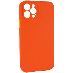 Чехол TPU Square Full Camera для Apple iPhone 12 Pro Max (6.7"), Оранжевый