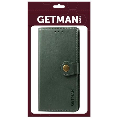 Кожаный чехол книжка GETMAN Gallant (PU) для Samsung Galaxy M01 Core / A01 Core, Зеленый