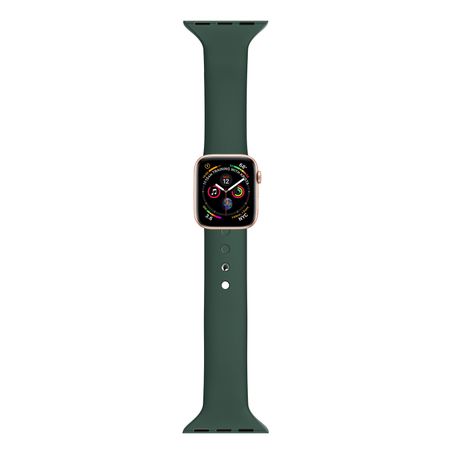 Ремінець BlackPink Силіконовий Вузький для Apple Watch 38/40mm Темно-Зелений