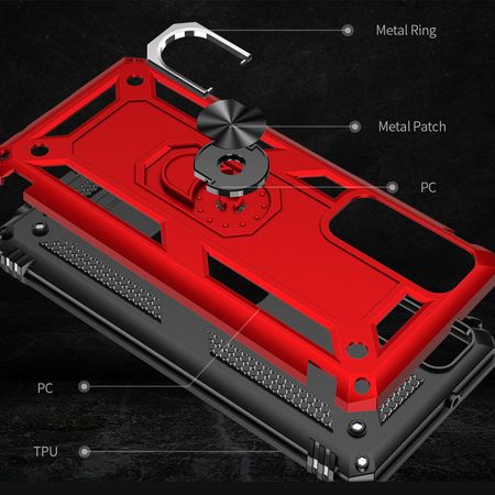 Ударопрочный чехол Serge Ring for Magnet для Huawei P Smart (2021), Красный