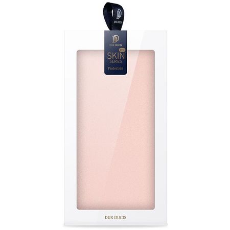 Чехол-книжка Dux Ducis с карманом для визиток для Xiaomi Redmi Note 9 5G / Note 9T, Rose Gold