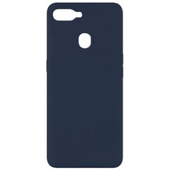 Чехол Silicone Cover Full without Logo (A) для Oppo A5s / Oppo A12, Синий / Midnight blue