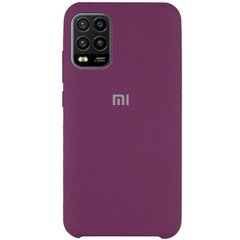 Чехол Silicone Cover (AAA) для Xiaomi Mi 10 Lite, Фиолетовый / Grape
