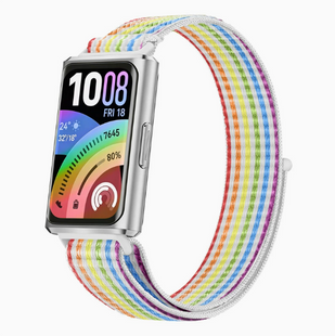 Петля-ремінець з нейлону для Huawei Band 11 / 11 Pro &bull; М&rsquo;який &bull; Регульований &bull; Липучка, різнокольоровий