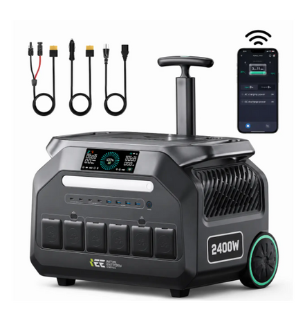 Портативна зарядна станція IEETek P2400 2400W / 2048Wh, LiFePO4, UPS, гарантія 3 роки