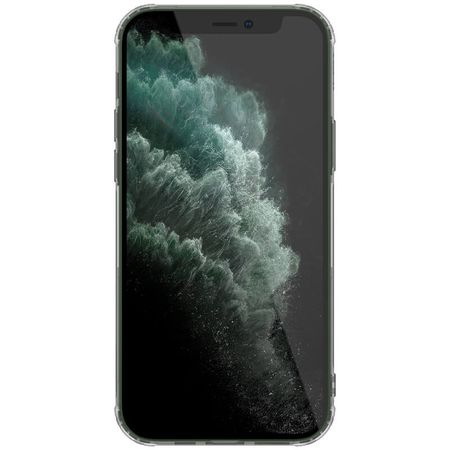 TPU чехол Nillkin Nature Series для Apple iPhone 12 Pro / 12 (6.1"), Темно-зеленый (прозрачный)