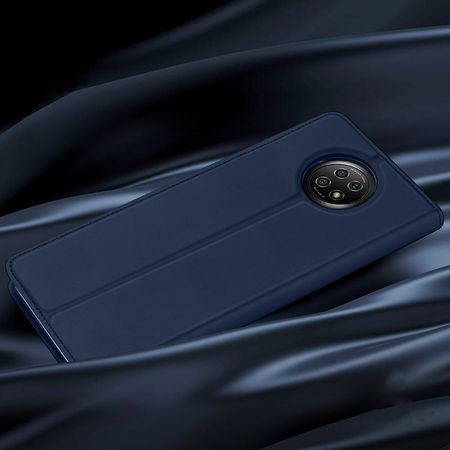 Чехол-книжка Dux Ducis с карманом для визиток для Xiaomi Redmi Note 9 5G / Note 9T, Синий