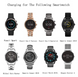 Магнітний зарядний кабель для годинників Fossil Gen 4/5/6, Diesel, Armani, Michael Kors, Black