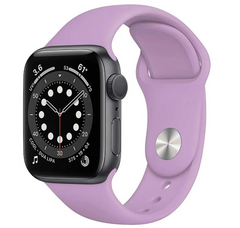 Ремешок силиконовый для Apple Watch 42 / 44 / 45 / 49 AAA+, Фіолетовий