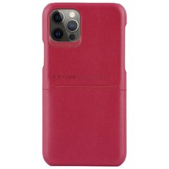 Кожаная накладка G-Case Cardcool Series для Apple iPhone 12 Pro / 12 (6.1"), Красный