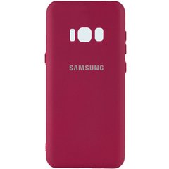 Чехол Silicone Cover My Color Full Camera (A) для Samsung G950 Galaxy S8, Бордовый / Marsala