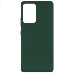 Чехол Silicone Cover Full without Logo (A) для Samsung Galaxy A52 4G / A52 5G / A52s, Зеленый / Dark green