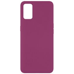 Чехол Silicone Cover Full without Logo (A) для Oppo A52 / A72 / A92, Бордовый / Marsala