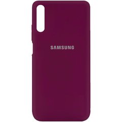 Чехол Silicone Cover My Color Full Protective (A) для Samsung A750 Galaxy A7 (2018), Бордовый / Marsala