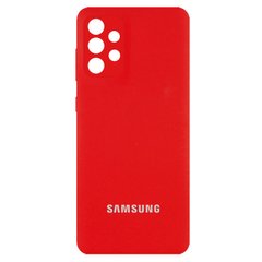 Чехол Silicone Cover Full Camera (AA) для Samsung Galaxy A72 4G / A72 5G, Красный / Red