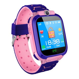 Детские водонепроницаемые умные часы с GPS трекером SMART BABY Q12 +, Pink