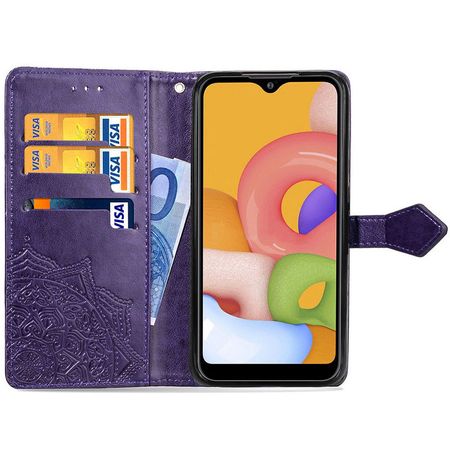 Кожаный чехол (книжка) Art Case с визитницей для Xiaomi Redmi 9C, Фиолетовый